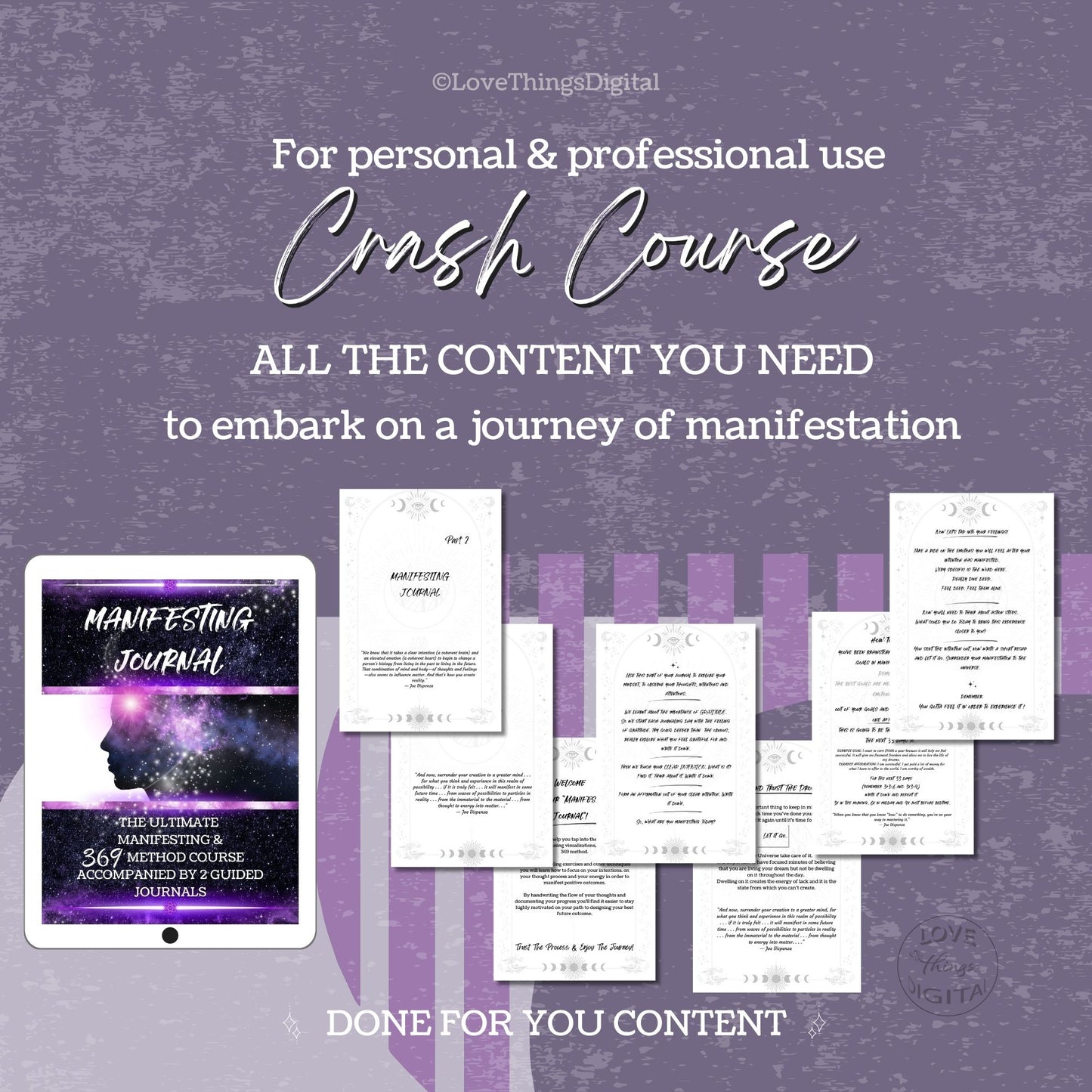 The Ultimate Manifestation And 369 Method Course With 2 Guided Journals
