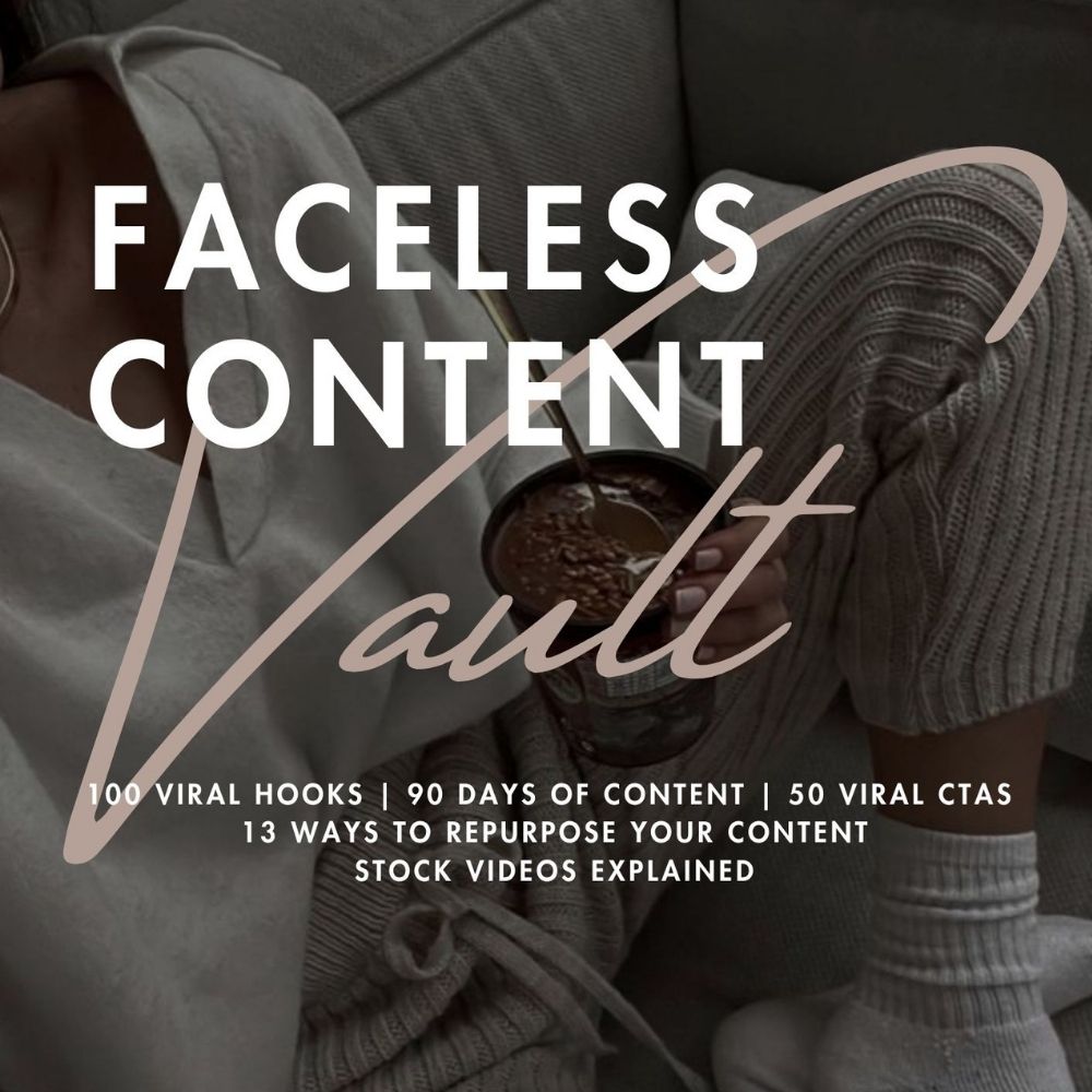 Faceless Content Vault with MRR