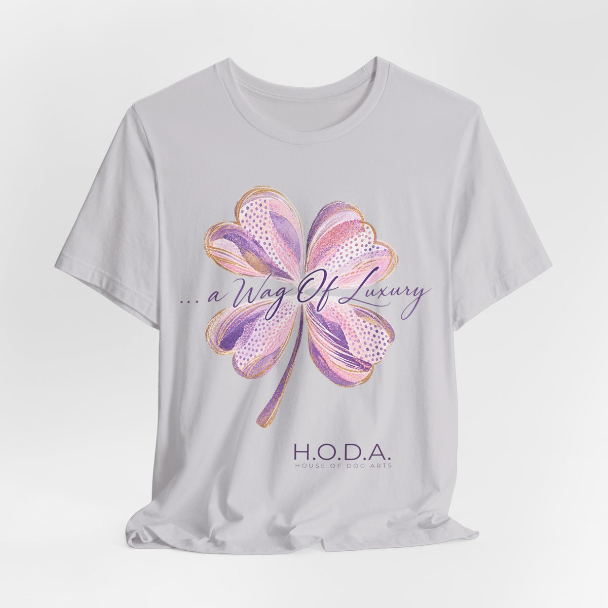 T-Shirt — 'A Way Of Luxury' Pink Floral Four-Leaf Clover Tee
